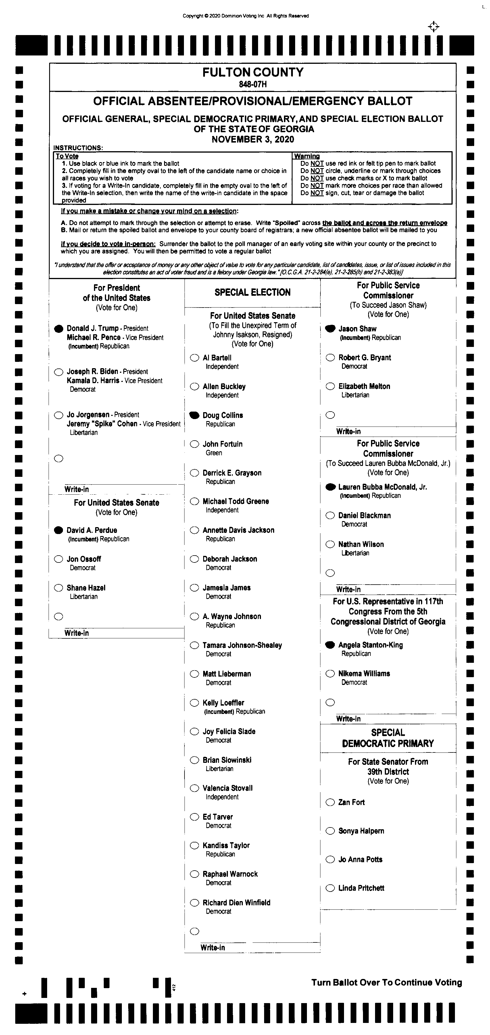 Doubled Ballot